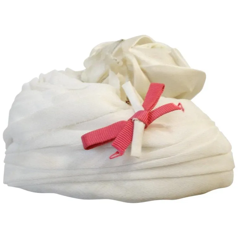 1960s Yves Saint Laurent Rose Fascinator