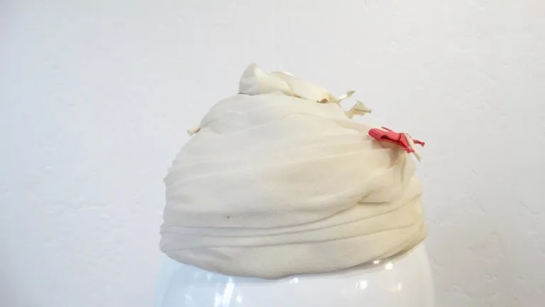 1960s Yves Saint Laurent Rose Fascinator