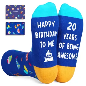 20th Birthday Gifts for 20 Year Old Woman Man, Best Gifts for 20 Year Old Male Female, Birthday Socks
