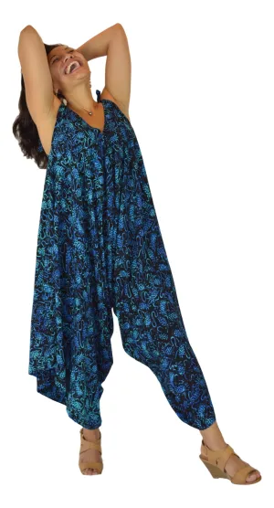 Aloha Royale - Bali Jumper - Batik Pineapple - Black and Blue