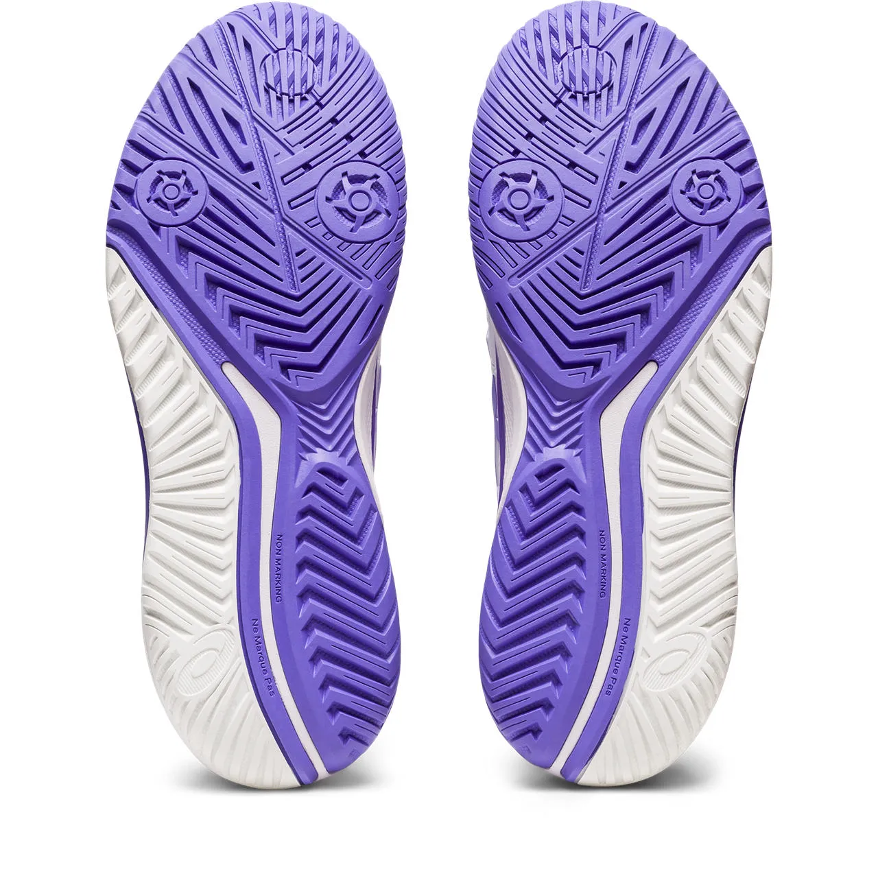 Asics Gel Resolution 9 Wide Women's Tennis Shoe (White/Amethyst)