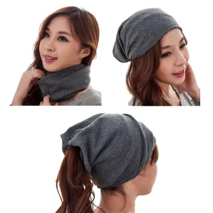 Autumn 3 way to wear(as beanies\ring scarf\headscarf)gorro beanie cap winter hat for women,bonnet femme,gorros e toucas feminina
