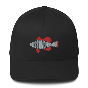 Bass Anonymous Swimlogo  Gray with Red fins and tail Structured Twill Cap