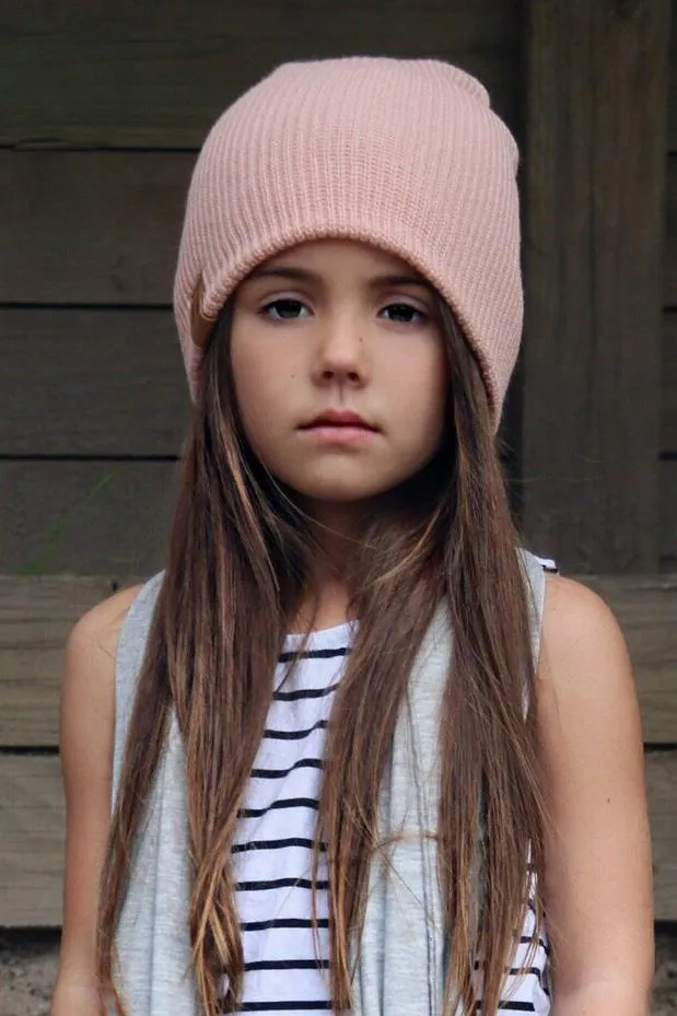 Beau Hudson Musk Pink Knit Beanie- FINAL SALE