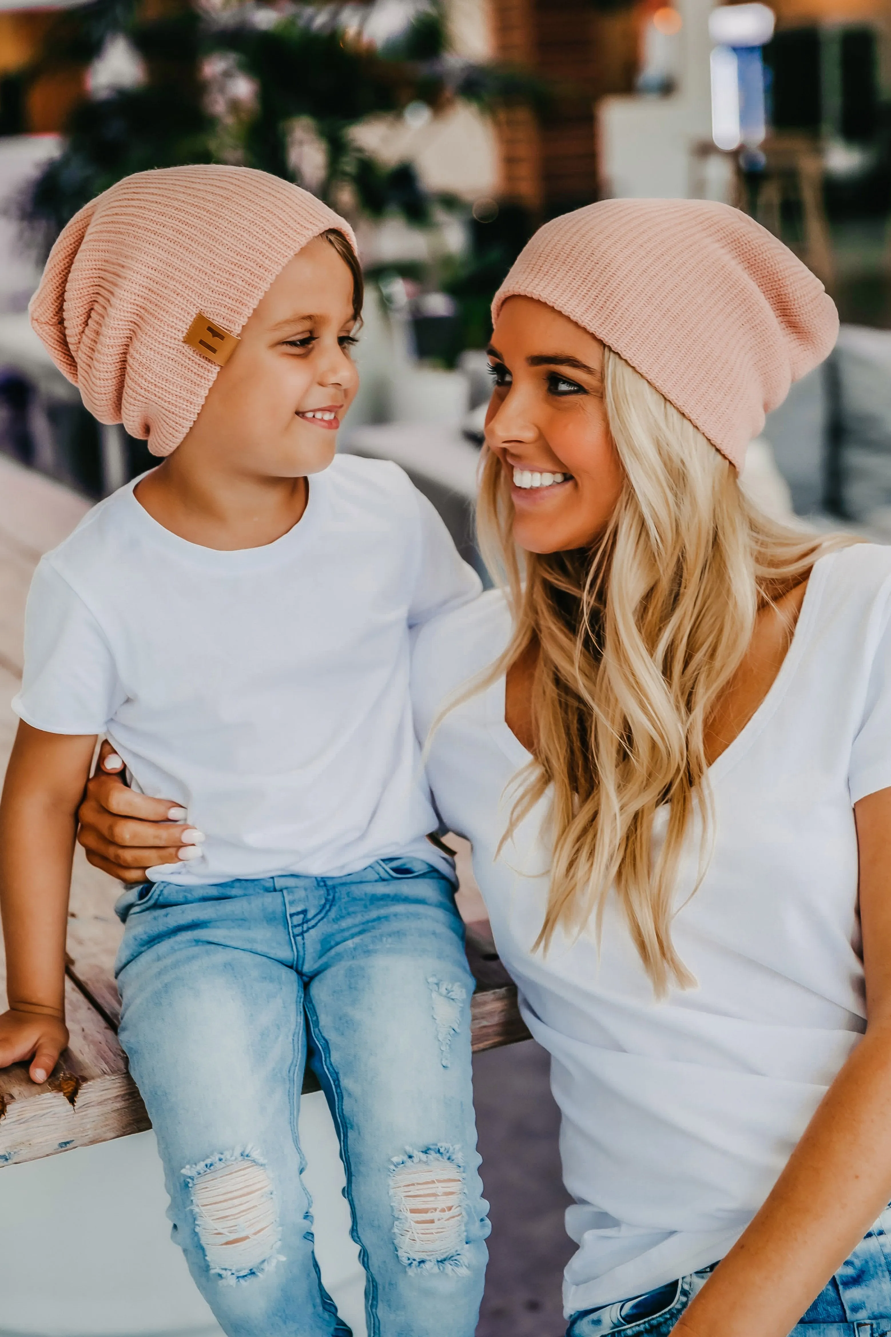 Beau Hudson Musk Pink Knit Beanie- FINAL SALE