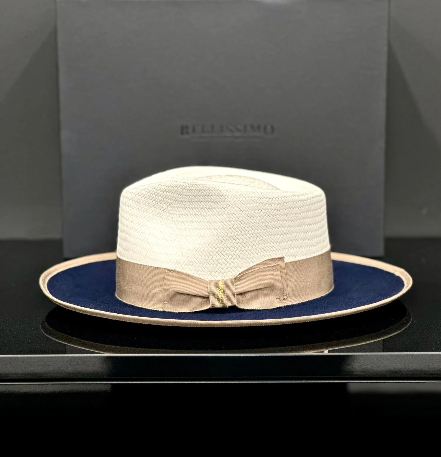 Bellissimo Exclusive Panama and Felt Two Tone Fox [Sapphire Blue]