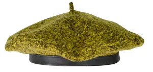 Beret hat tweed fabric