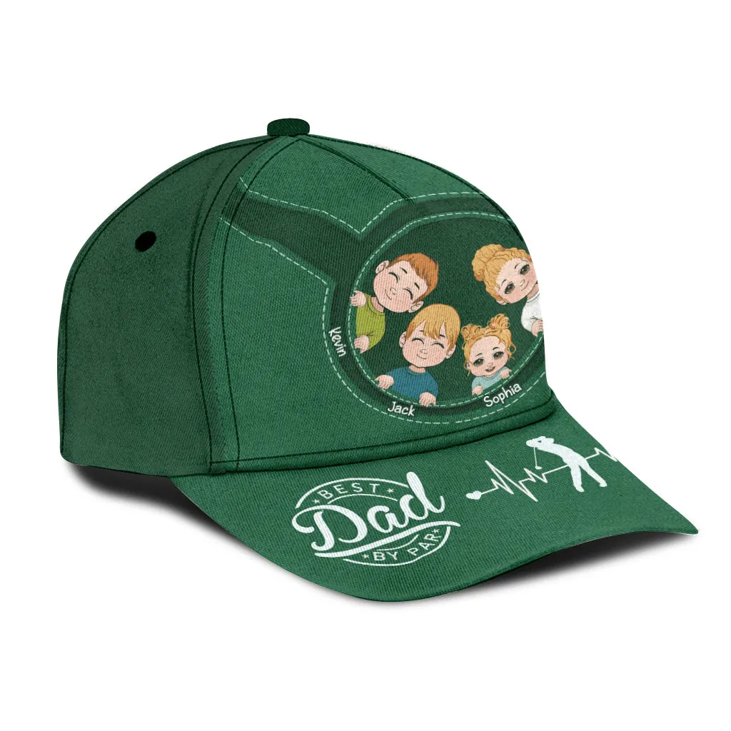 Best Dad By Par Golf Papa - Personalized Father Classic Cap