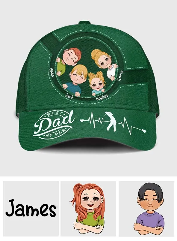 Best Dad By Par Golf Papa - Personalized Father Classic Cap
