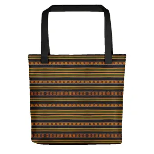 Black Kente African Print Tote bag