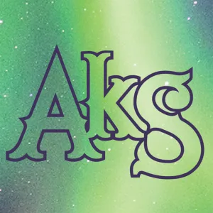 Bondi Headband with AkS Lights Out Midnight logo