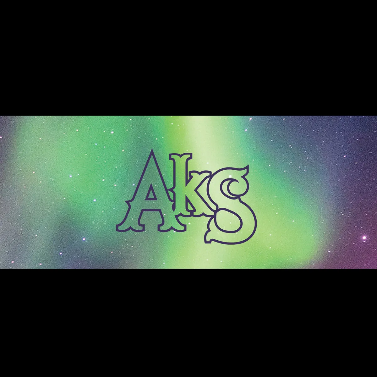 Bondi Headband with AkS Lights Out Midnight logo