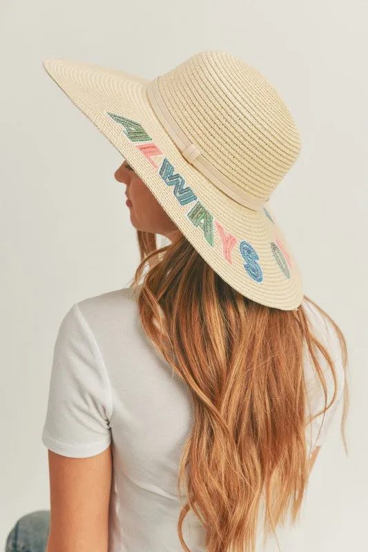 Braided Floppy Hat-Always on Vacay