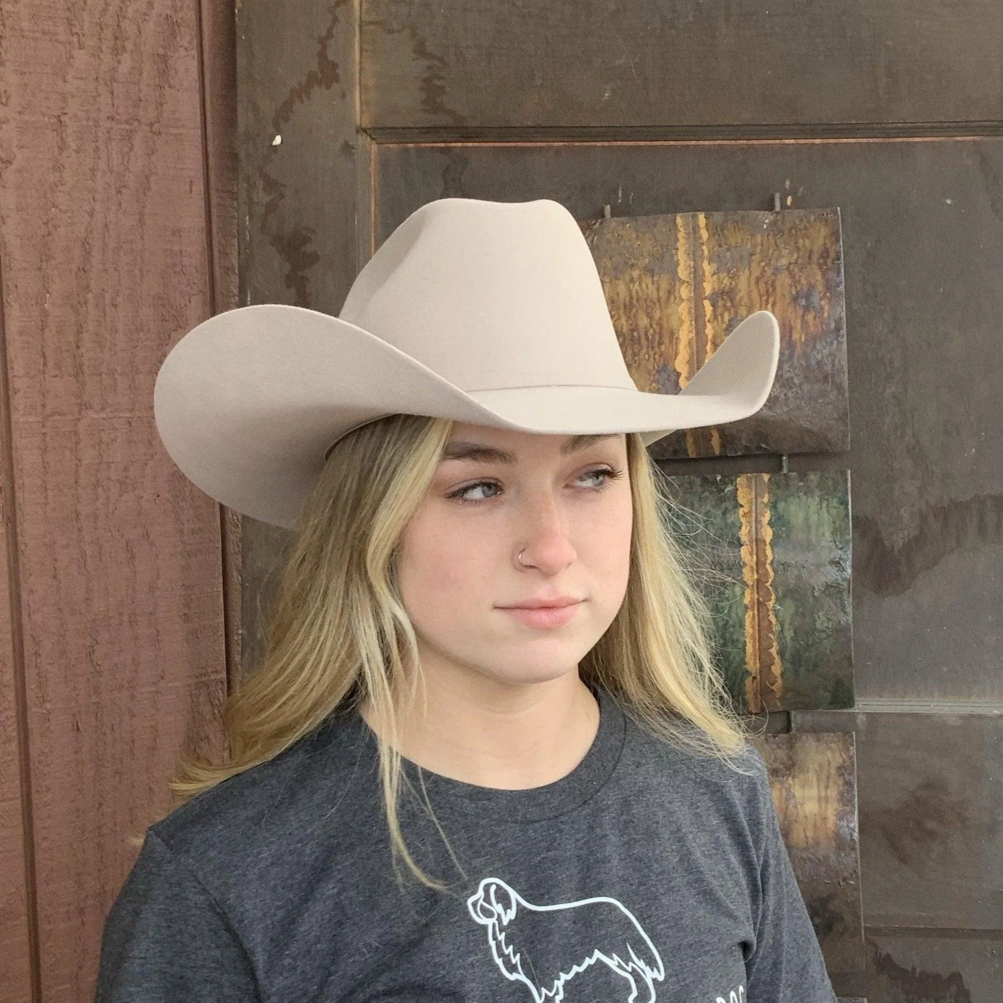 Bullhide Hat Unisex Legacy 8X Fur Blend Buckskin Western Cowboy Hat 0518BC