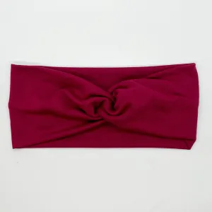 Burgundy Twist Headband