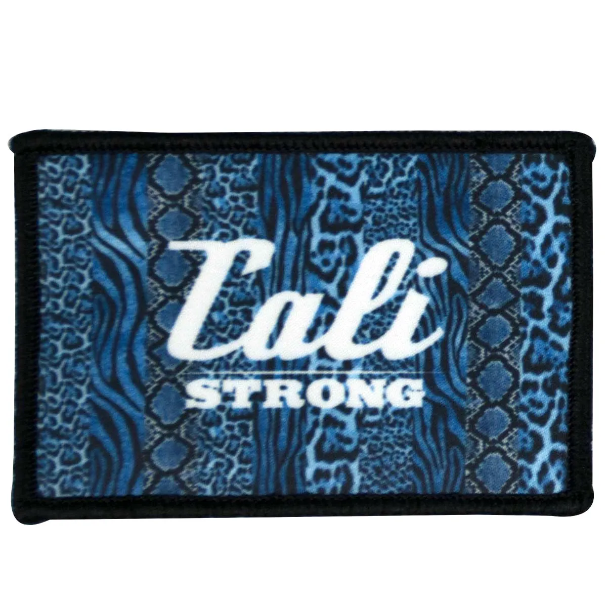 CALI Strong Blue Hook-and-Loop 2x3 Morale Patch