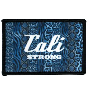 CALI Strong Blue Hook-and-Loop 2x3 Morale Patch
