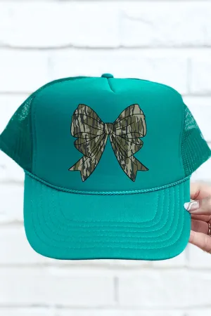 Camo Coquette Otto Jade Foam Front Trucker Hat