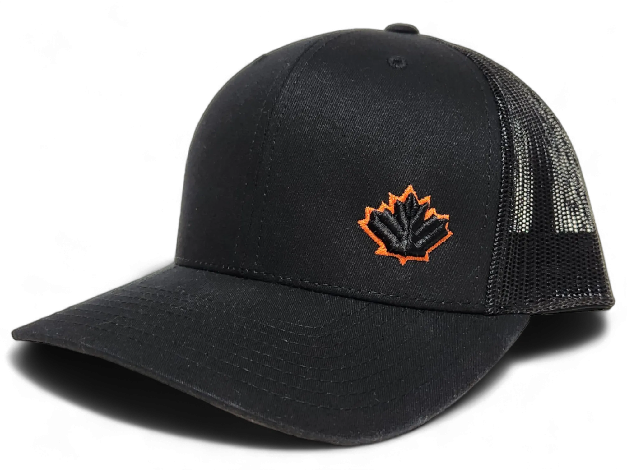 Canada Trucker Cap Black Orange
