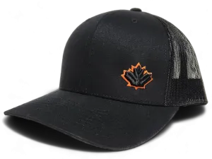 Canada Trucker Cap Black Orange
