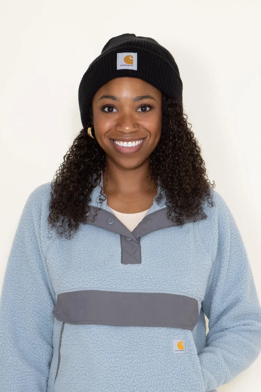 Carhartt Ribbed Knit Beanie for Women in Black | 105560-N04