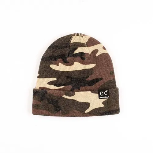 CC Camo Outdoor Adventure Fashion Trendy Print Beanies