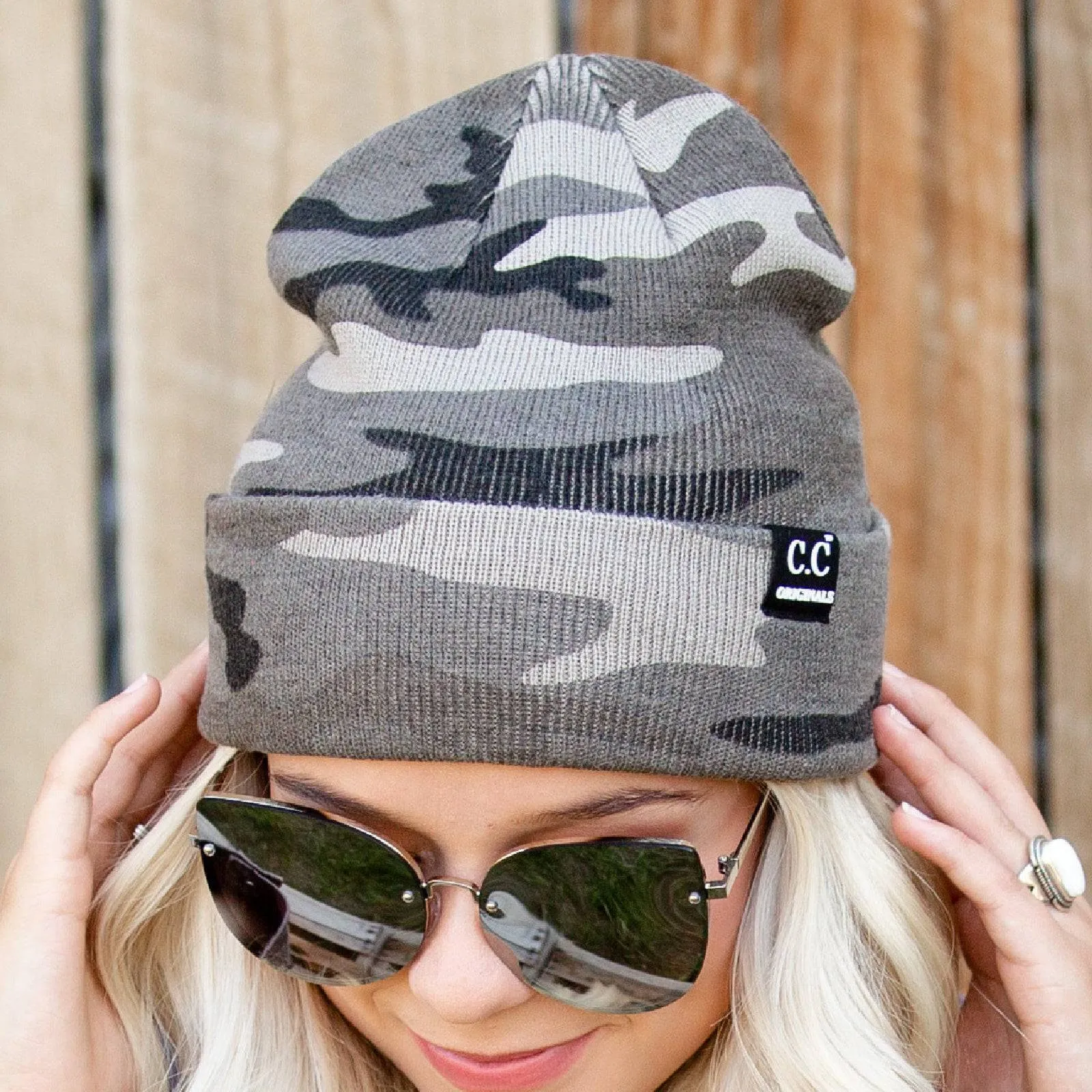 CC Camo Outdoor Adventure Fashion Trendy Print Beanies