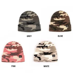 CC Camo Outdoor Adventure Fashion Trendy Print Beanies