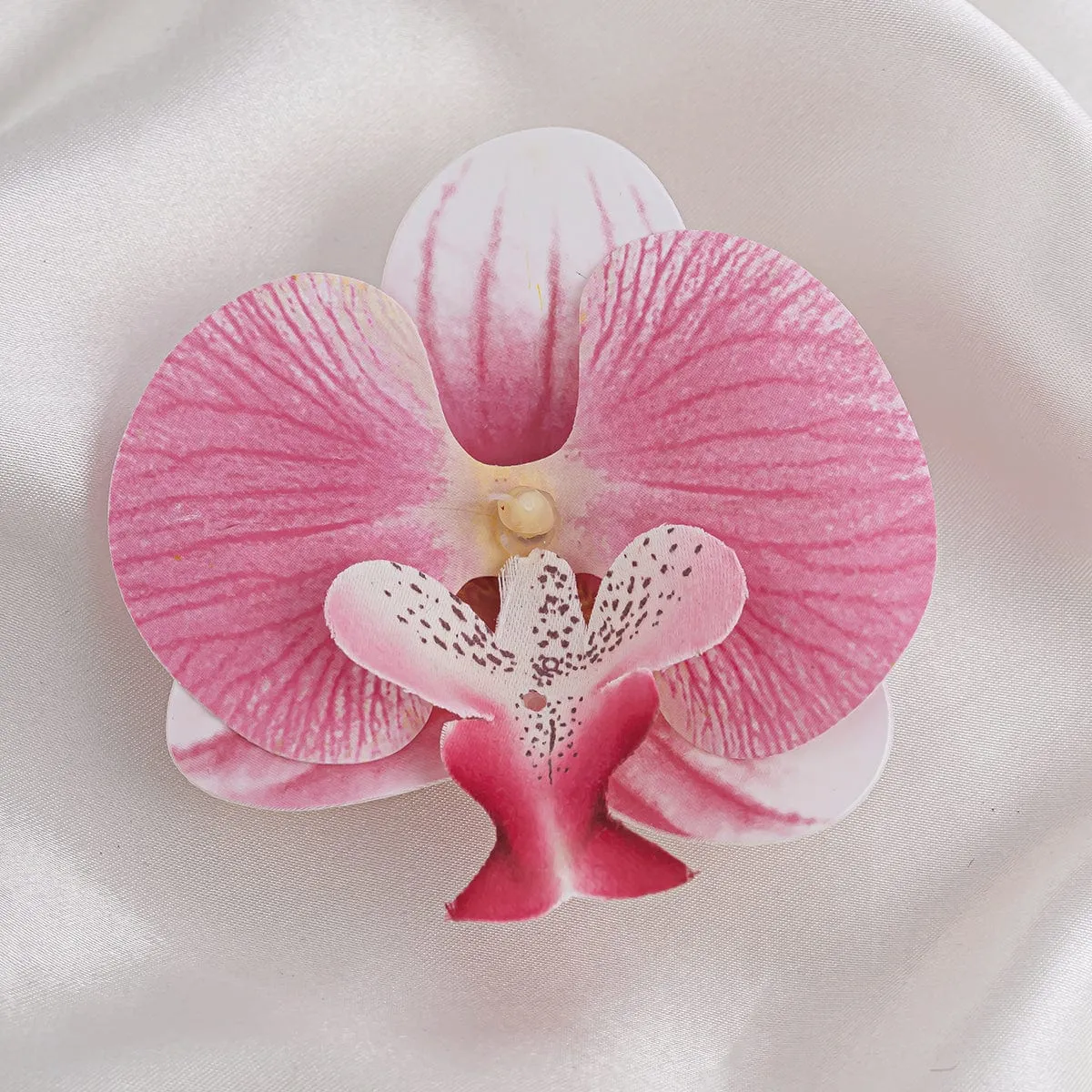 Chic Butterfly Orchid Flower Pin Brooch