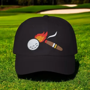 Cigar Golf Ball Flame Hat