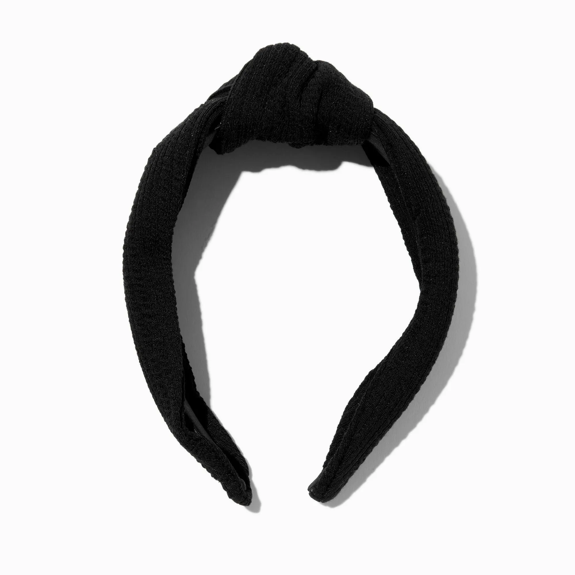 Claire's Crinkle Knotted Headband | Black