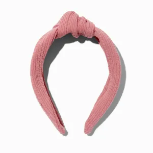 Claire's Rose Crinkle Knotted Headband