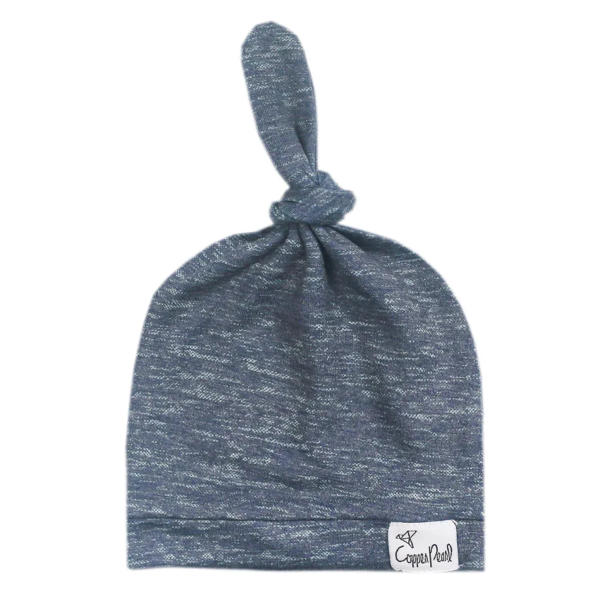 Copper Pearl - Top Knot Hat - Denim