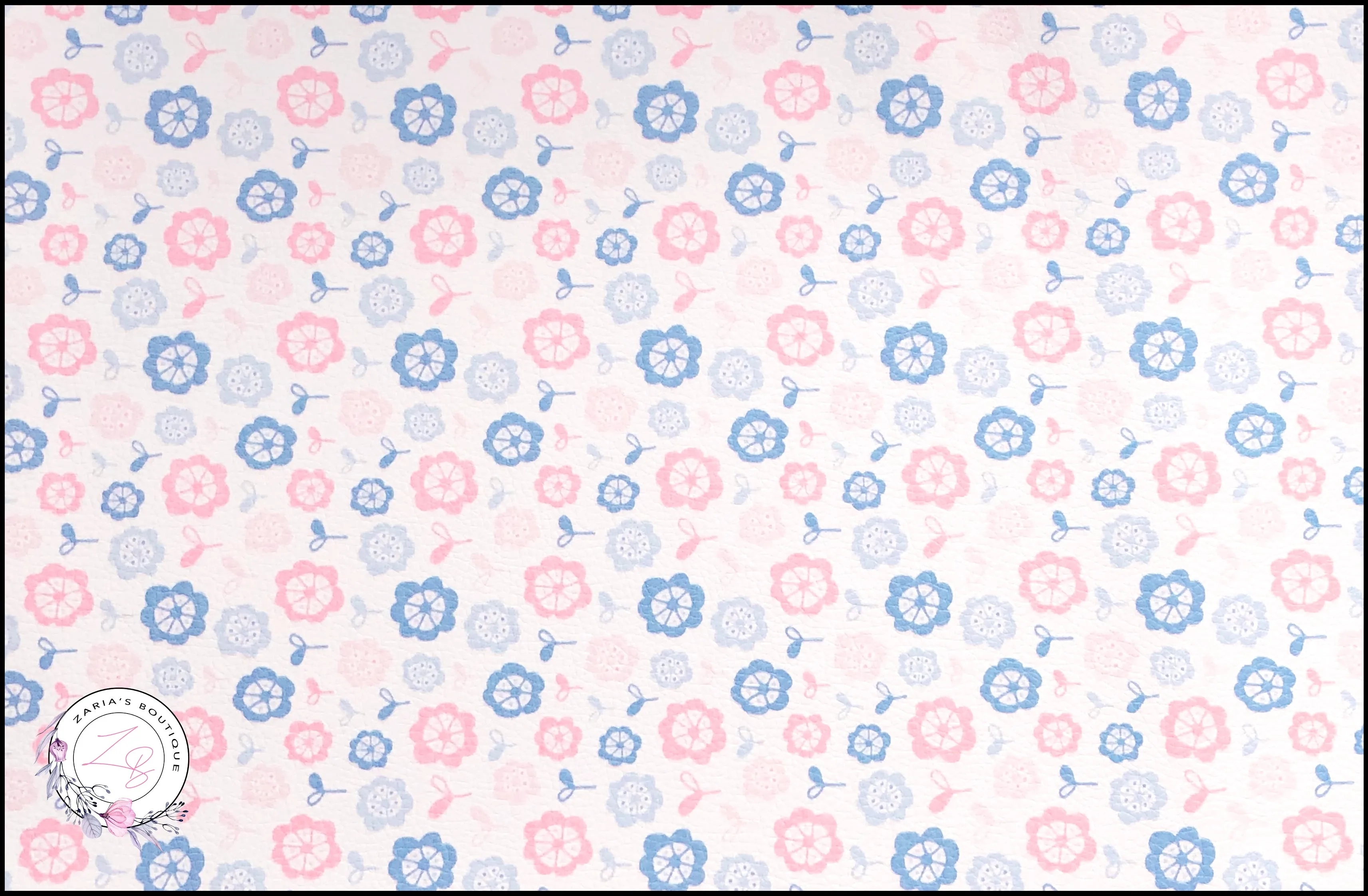 CUSTOM Sweet Blossoms ~ Faux Leather  ~ 1mm