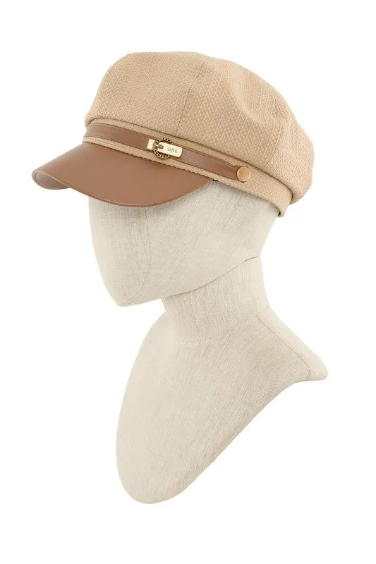 Dashing Beige Beret Cap
