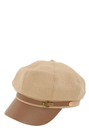 Dashing Beige Beret Cap