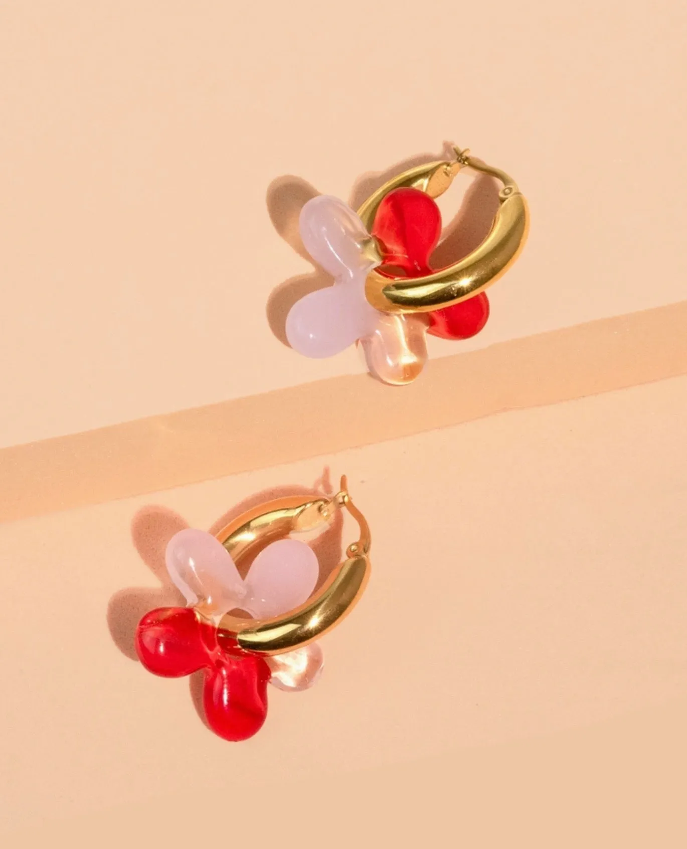 Dazy Dukes Glass Hoops - Three Styles