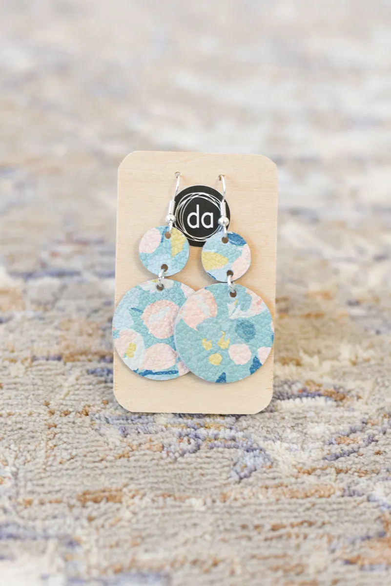 Deer Addie Leather & Metal Earring - Large