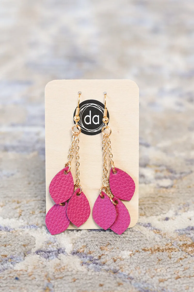 Deer Addie Leather & Metal Earring - Large