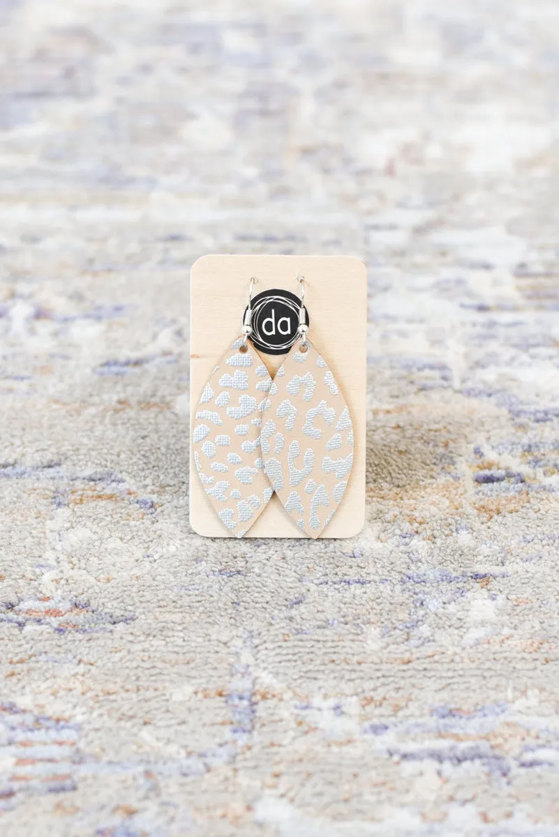 Deer Addie Leather & Metal Earring - Large