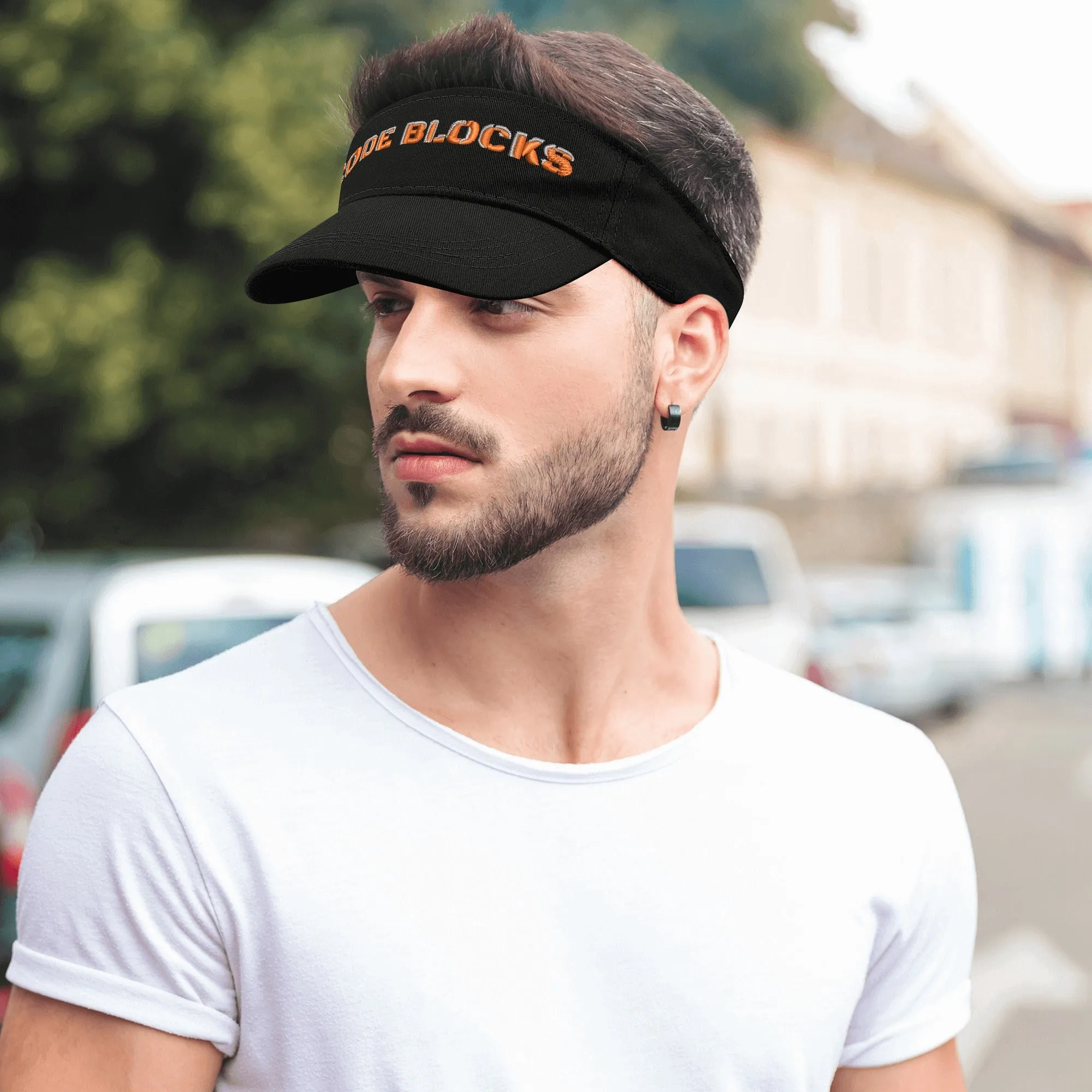 Embroidered Sun Visor Caps
