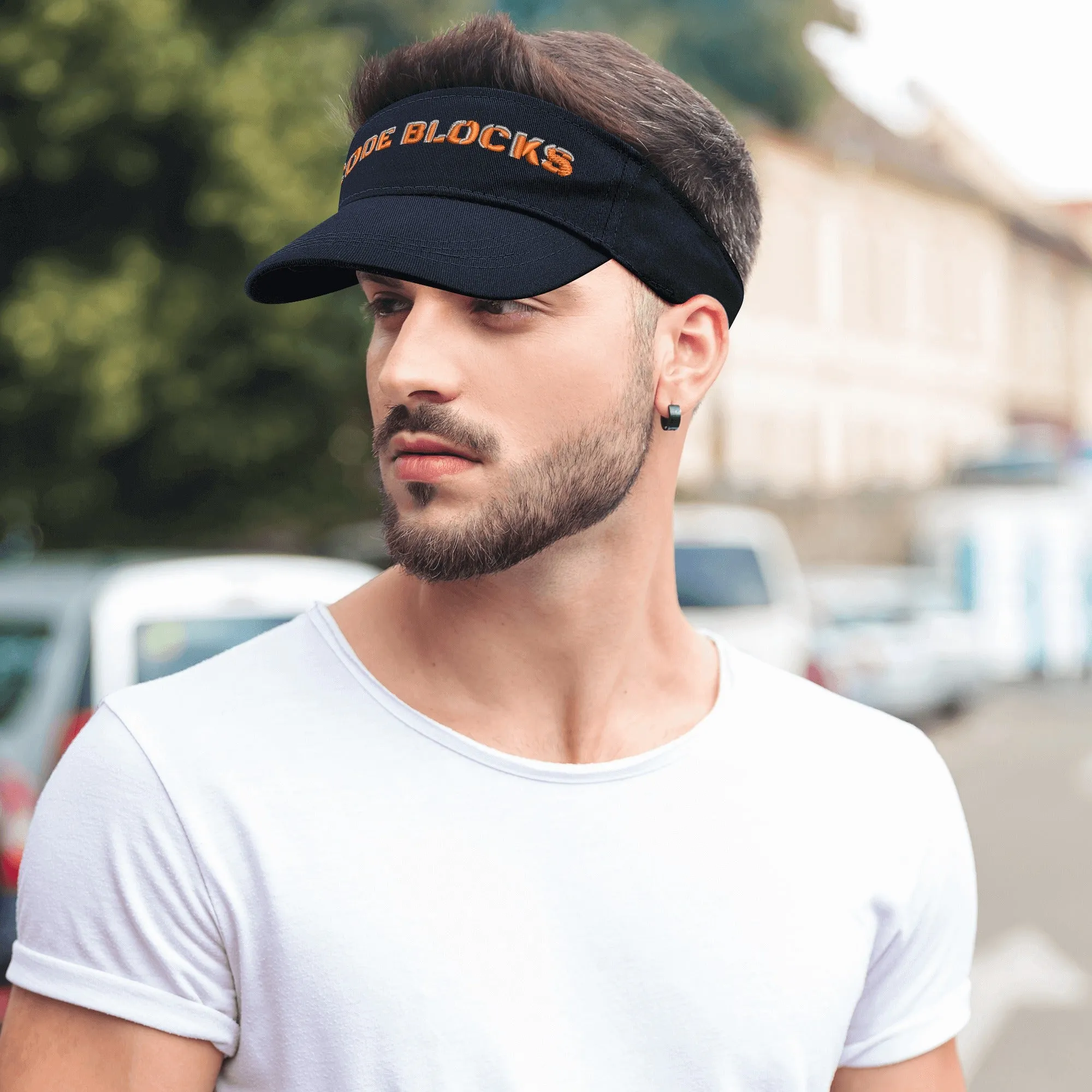 Embroidered Sun Visor Caps