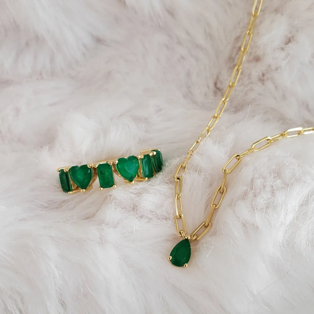 Emerald Love Ring