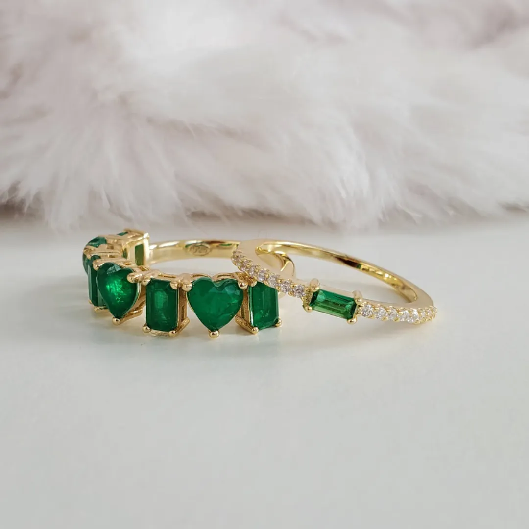 Emerald Love Ring