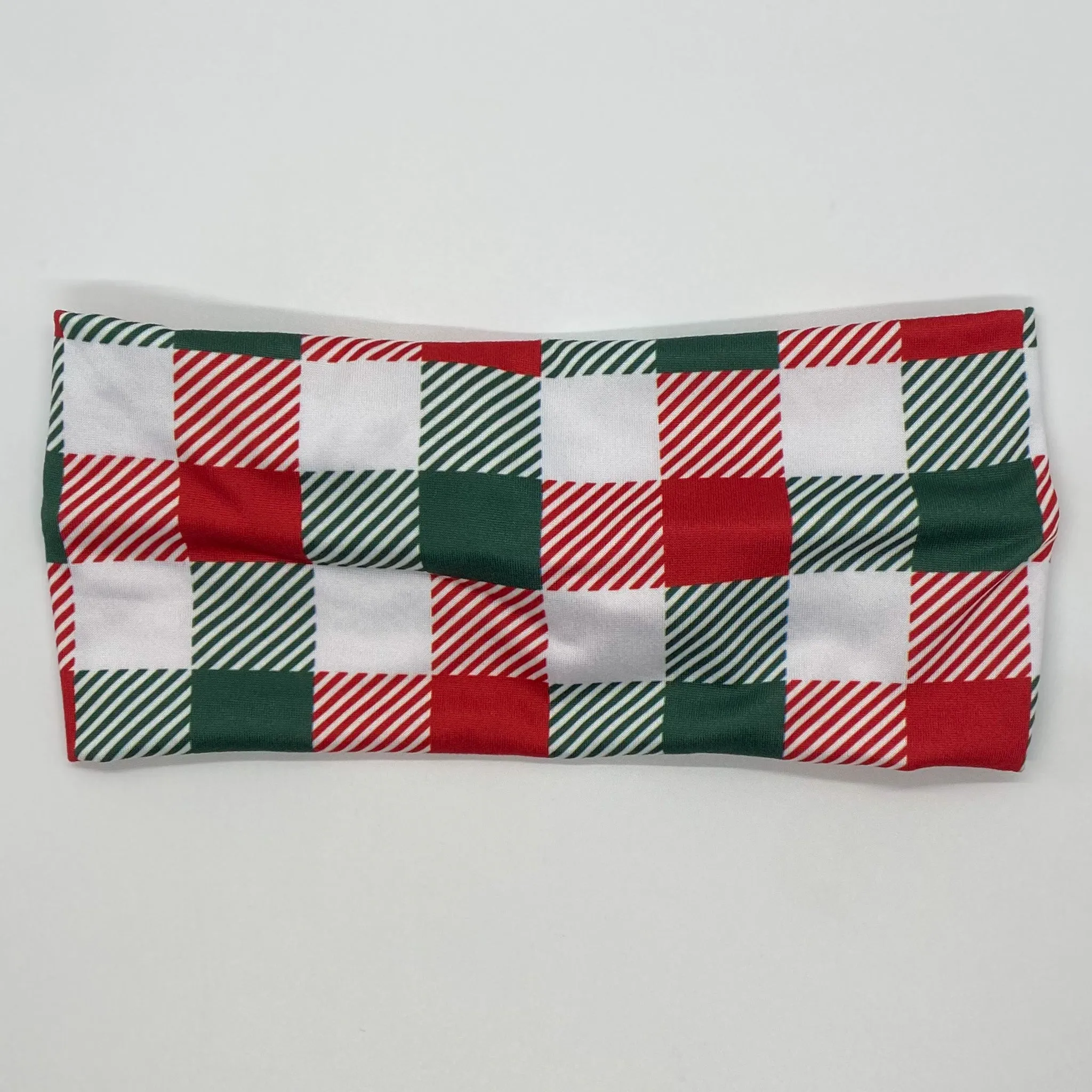 Farmhouse Plaid Twist Headband