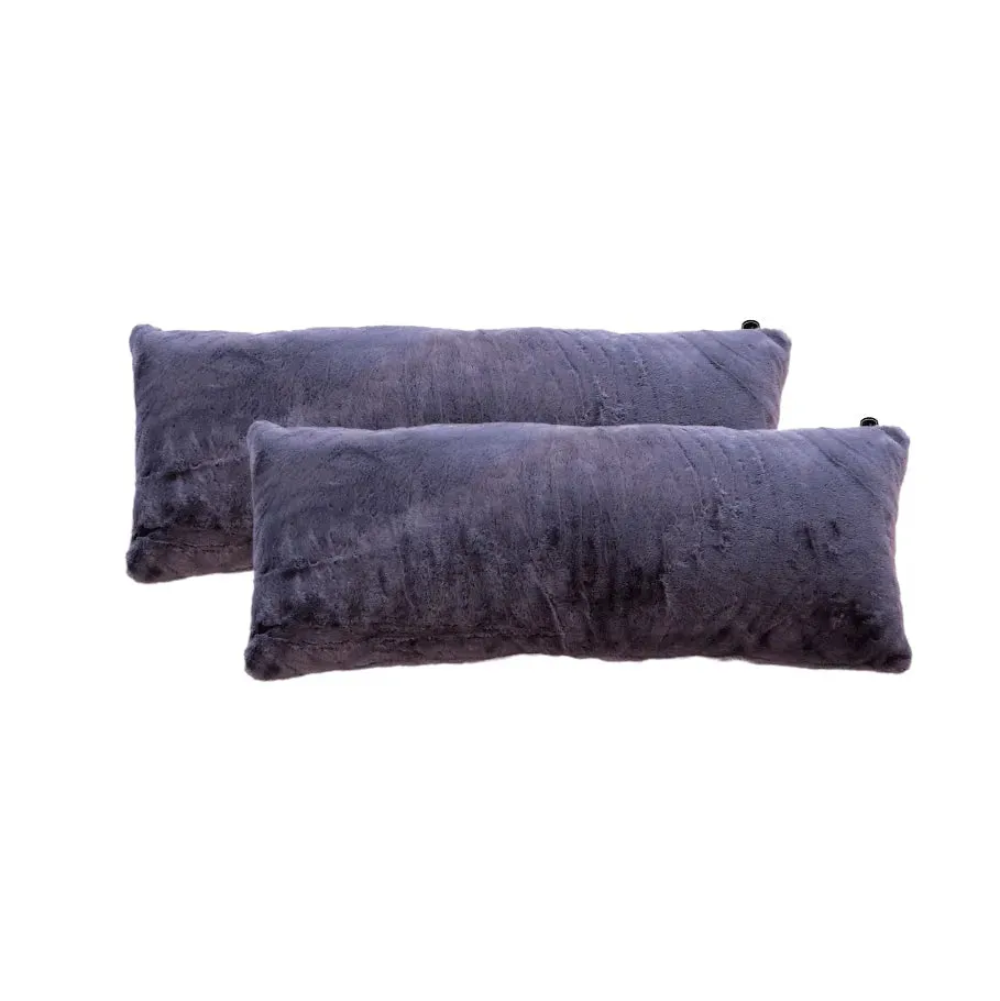 Faux Fur Body Pillow Covers Set of 2