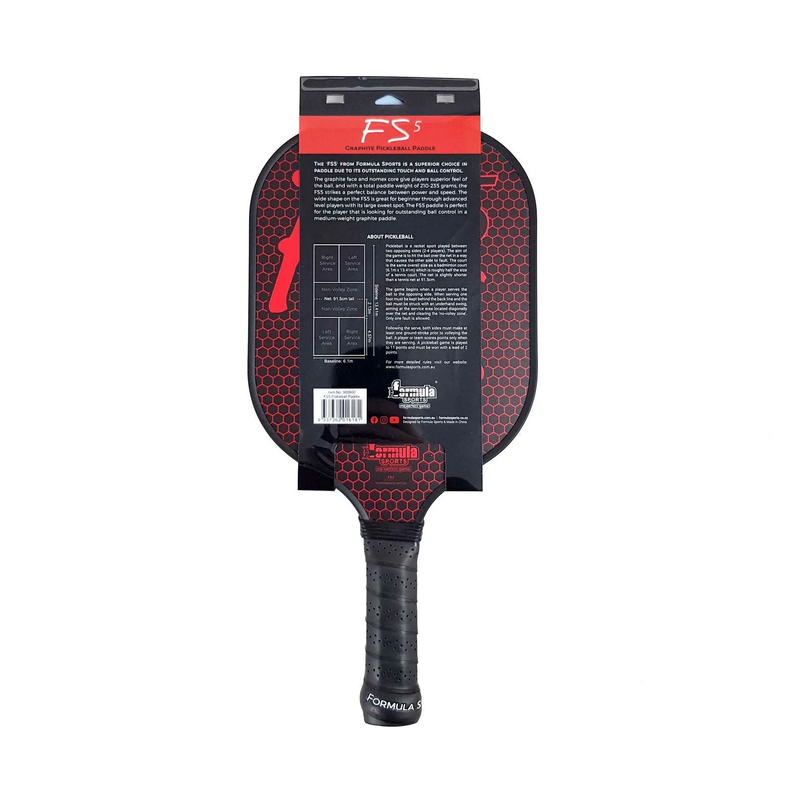 Formula Sports Pickleball Paddle FS5 Graphite
