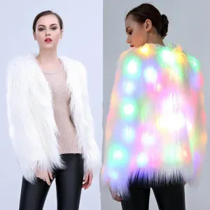 Fur LED Light Winter Coat