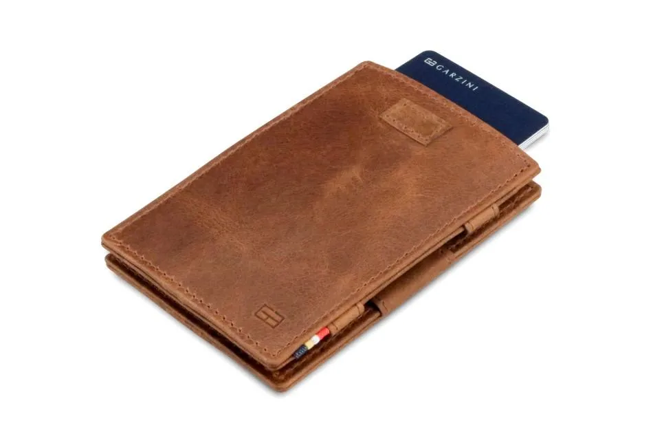 Garzini RFID Leather Magic Wallet Card Sleeves Brushed