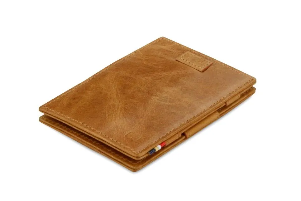 Garzini RFID Leather Magic Wallet Card Sleeves Brushed
